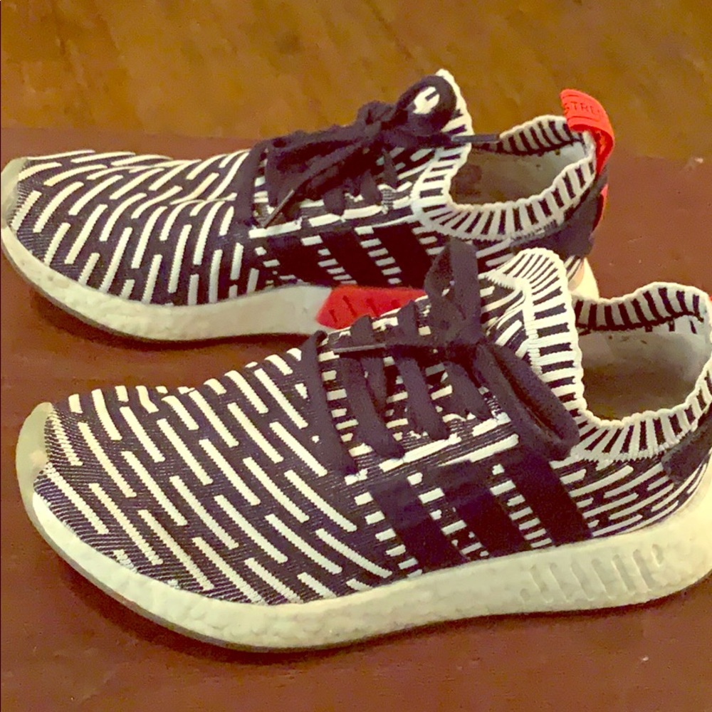 Adidas Blue White red NMD’s